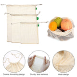 Organic Cotton Mesh Produce Bags Reusable - 9pcs/set - Bird and Bee Naturals