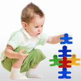 Baby Wooden Toys Blocks - Smile Stackers - Bird and Bee Naturals