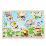 Children's 10pcs Wooden Puzzle -(Various Sizes) - Bird and Bee Naturals