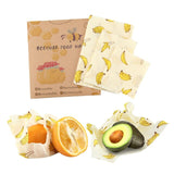 Reusable Beeswax Food Wrap - 3Pcs/set  (sandwich wrap, food wrap) - Bird and Bee Naturals