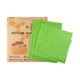 Reusable Beeswax Food Wrap - 3Pcs/set  (sandwich wrap, food wrap) - Bird and Bee Naturals