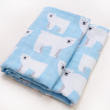 Organic Cotton - Multi-use baby cloth (Swaddle, Bib, Wrap, Burp cloth) - Bird and Bee Naturals